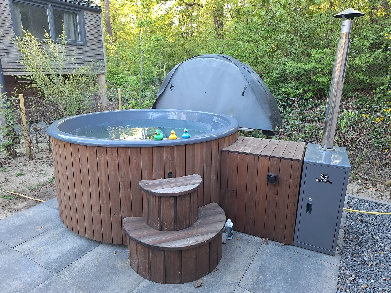 Privé hottub in eigen tuin